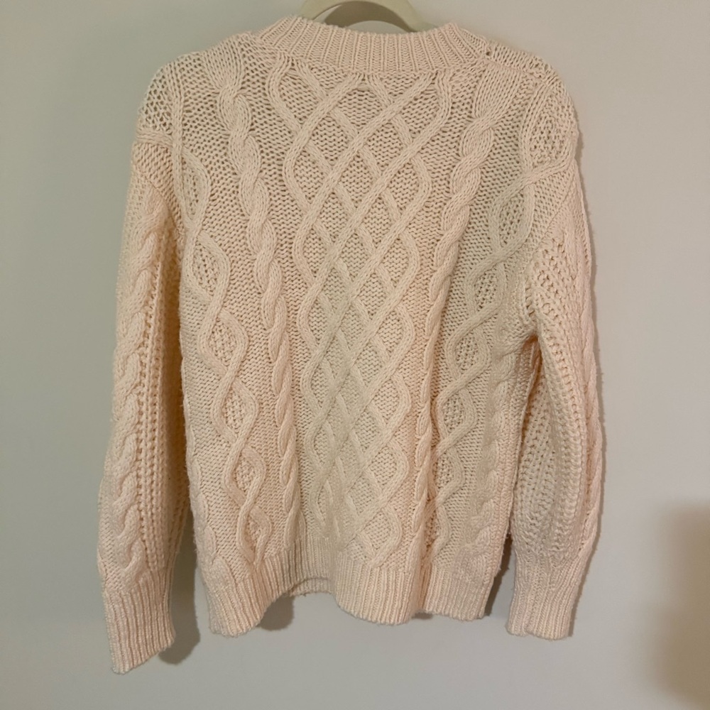 Sezane James Jumper Ecru - Size M 100% Merino wool - Picture 7 of 7